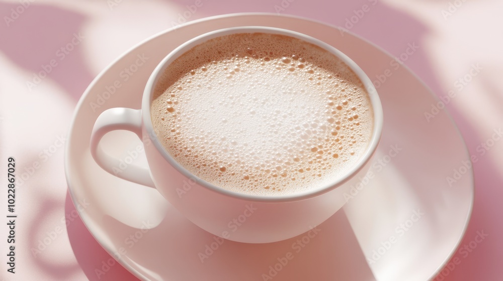 The Coffee in White Cup The Coffee in White Cup