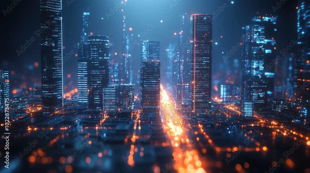 Cyberpunk Cityscape Cyberpunk Cityscape