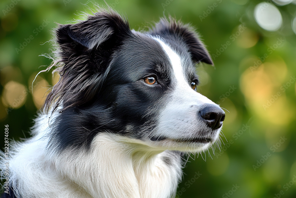 border collie, photo of stock, place of text border collie, photo of stock, place of text