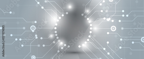 The intersection of simplicity and technology background