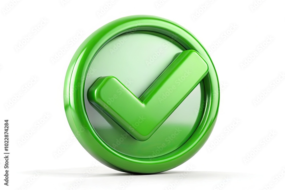 Vibrant Green Check Emoji Symbolizing Success, Approval, or Positive Feedback in Digital Communication Vibrant Green Check Emoji Symbolizing Success, Approval, or Positive Feedback in Digital Communication