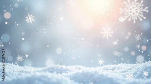 christmas background with snowflakes