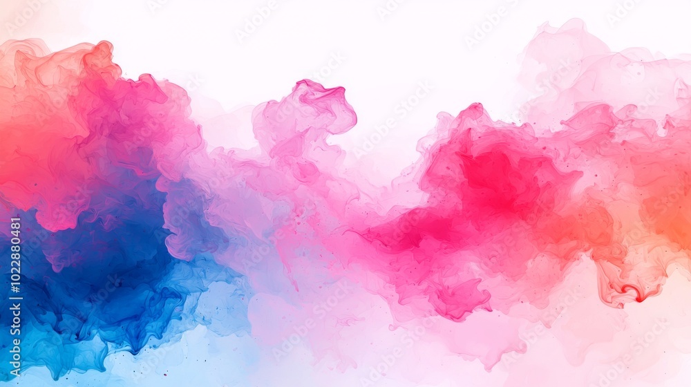 Vivid Acrylic Clouds in Water with Ink Pigment Swirls Vivid Acrylic Clouds in Water with Ink Pigment Swirls
