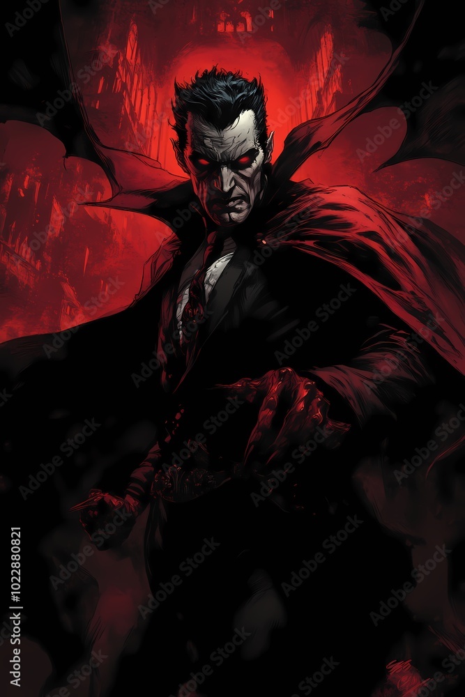 Timeless Elegance: Dracula’s Regal Portrait Timeless Elegance: Dracula’s Regal Portrait