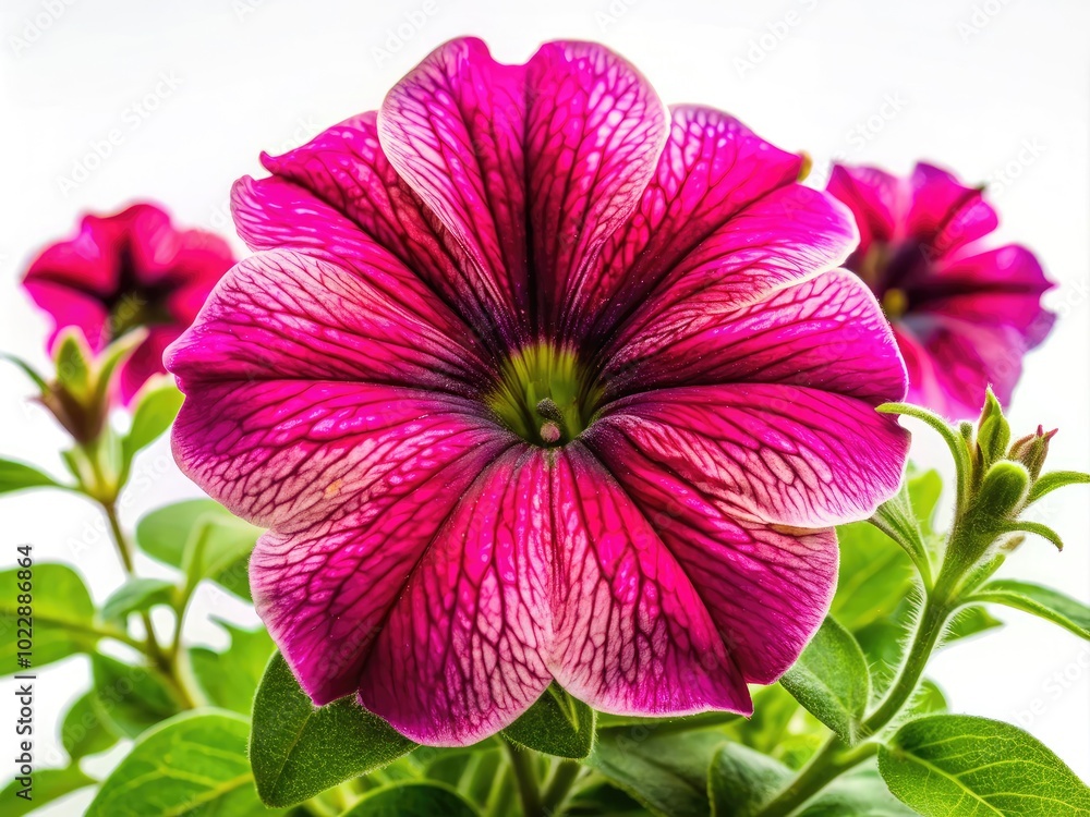 Vibrant Petunia Flower Isolated on White Background for Nature and Floral Design Projects Vibrant Petunia Flower Isolated on White Background for Nature and Floral Design Projects