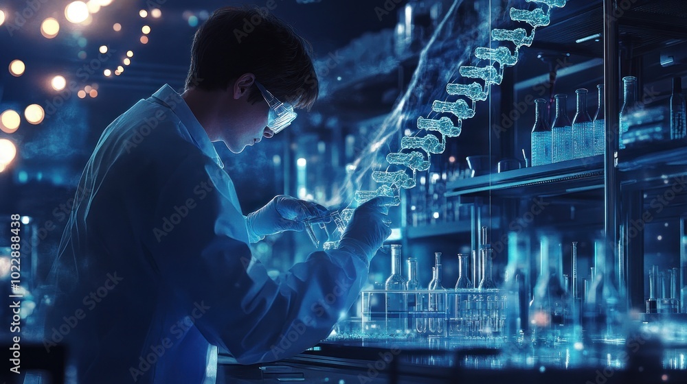 Scientist Working in a Lab Scientist Working in a Lab