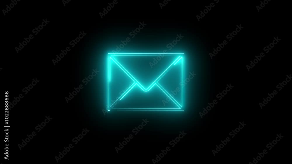 Massage icon animation. neon line massage icon with neon circle animation on black background. Massage icon animation. neon line massage icon with neon circle animation on black background.