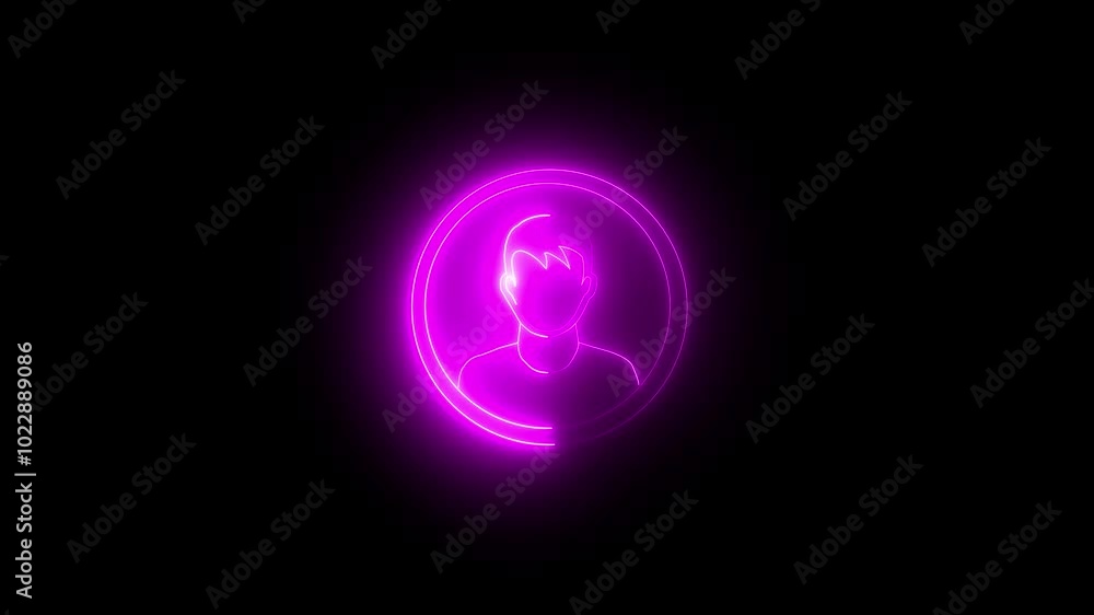 Multi color User line icon inside circle, line icon video animation. Neon profile icon. bright neon passwor
Multi color User line icon inside circle, line icon video animation. Neon profile icon. bright neon passwor