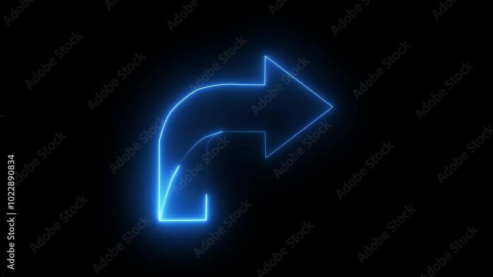 Glowing neon light massage box icon animation Send Message icon and neon Receive Message Concept Glowing neon light massage box icon animation Send Message icon and neon Receive Message Concept