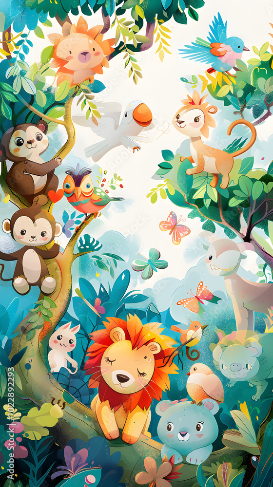 Charming collection of vividly illustrated animals capturing the joys of the animal kingdom Charming collection of vividly illustrated animals capturing the joys of the animal kingdom