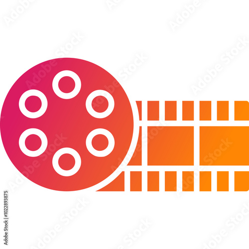 Film Roll Vector Icon