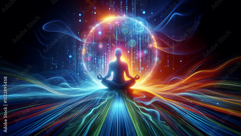 Digital Enlightenment: Futuristic Meditation and Energy Flow Visualization Digital Enlightenment: Futuristic Meditation and Energy Flow Visualization
