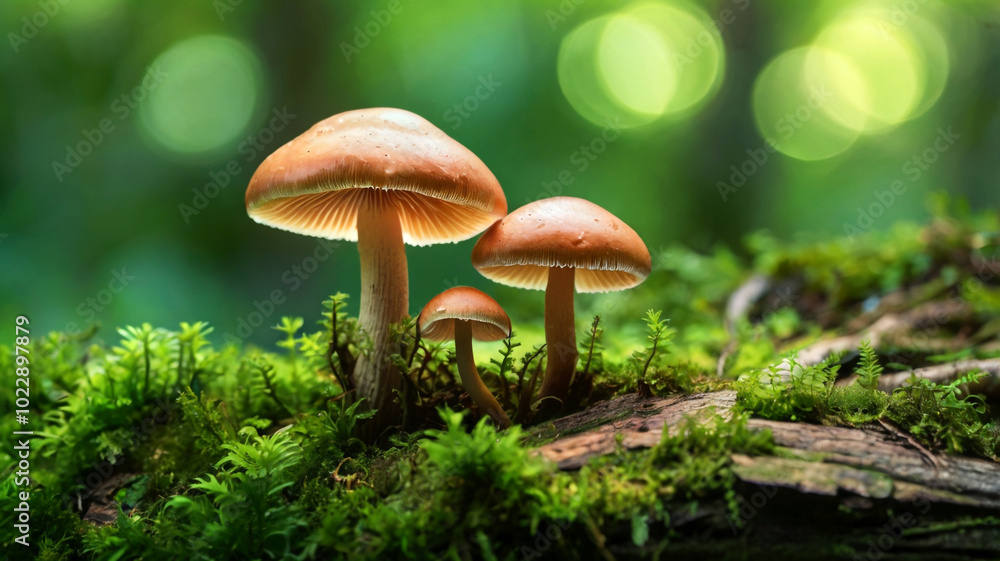 mushroom in the grass mushroom in the grass