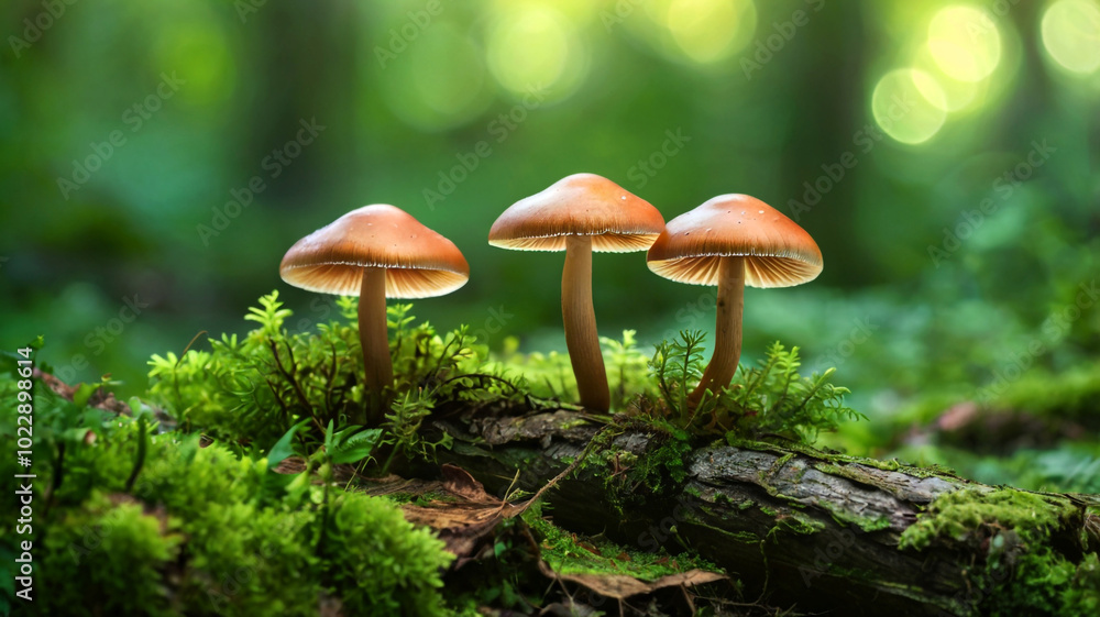 mushroom in the grass mushroom in the grass