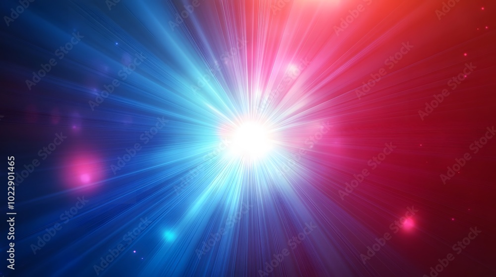 Abstract background with rays of light, in shades of blue and red, a futuristic technology concept Abstract background with rays of light, in shades of blue and red, a futuristic technology concept