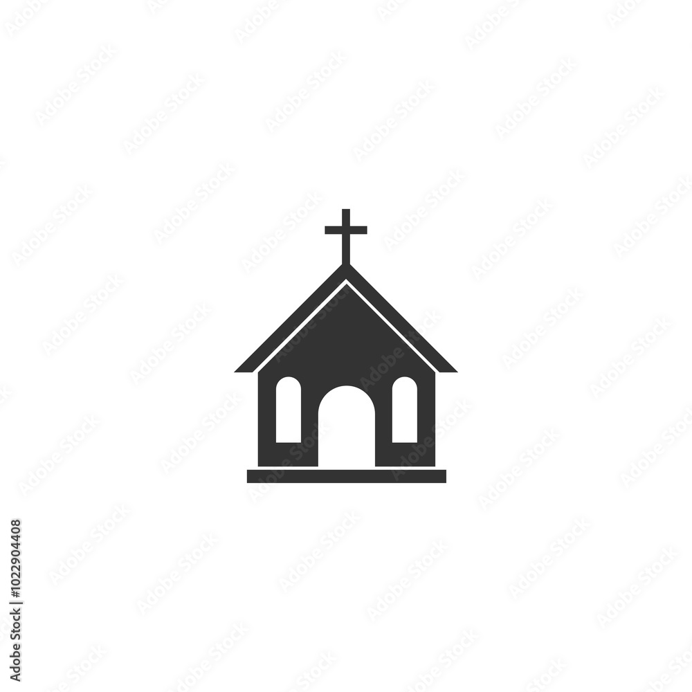 Church icon isolated on transparent background Church icon isolated on transparent background