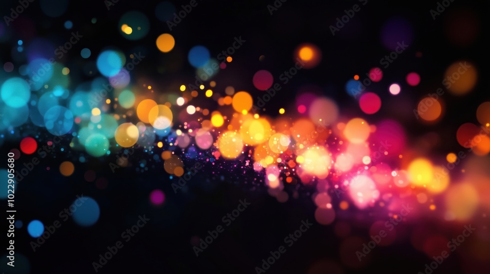 Colorful bokeh lights, vibrant abstract background Colorful bokeh lights, vibrant abstract background