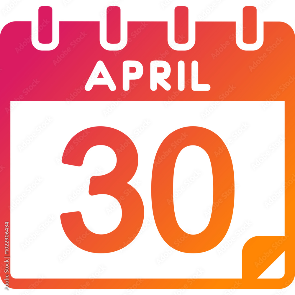 30 April Vector Icon Design 30 April Vector Icon Design