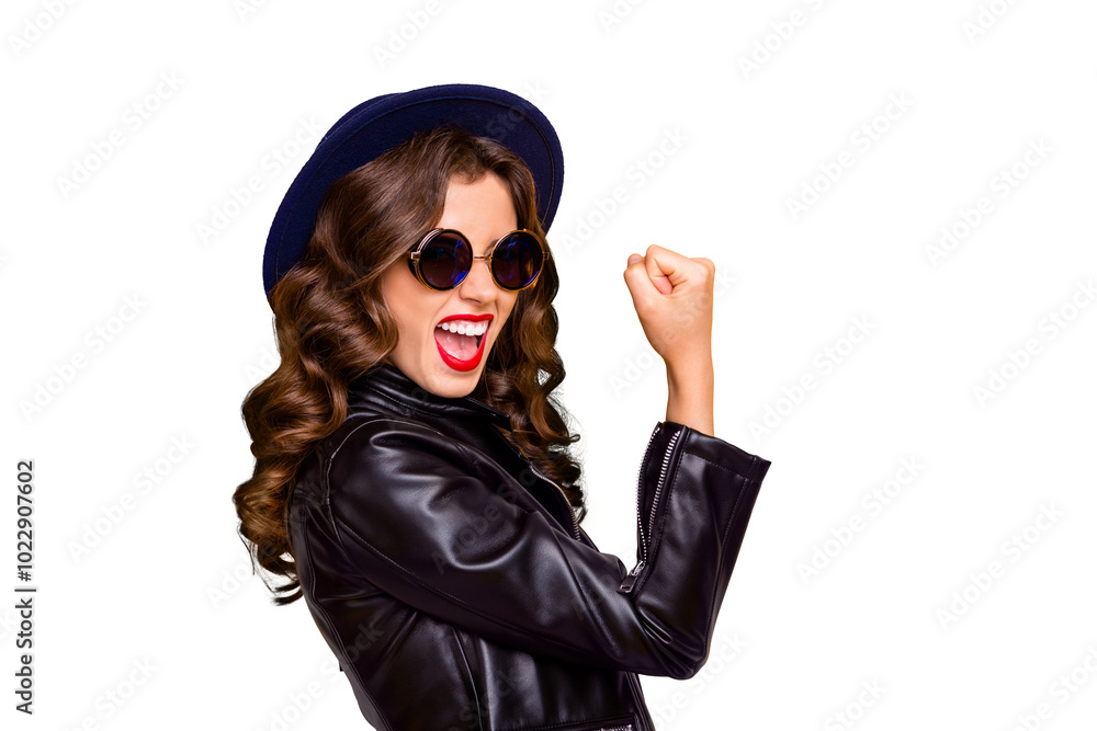 Best day on my life! Profile photo of crazy lady celebrating lottery winning wear casual trendy outfit isolated yellow background Best day on my life! Profile photo of crazy lady celebrating lottery winning wear casual trendy outfit isolated yellow background