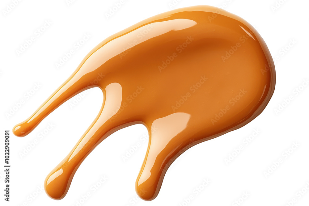 Smooth orange paint splash isolated on a white background, transparent background. Smooth orange paint splash isolated on a white background, transparent background.