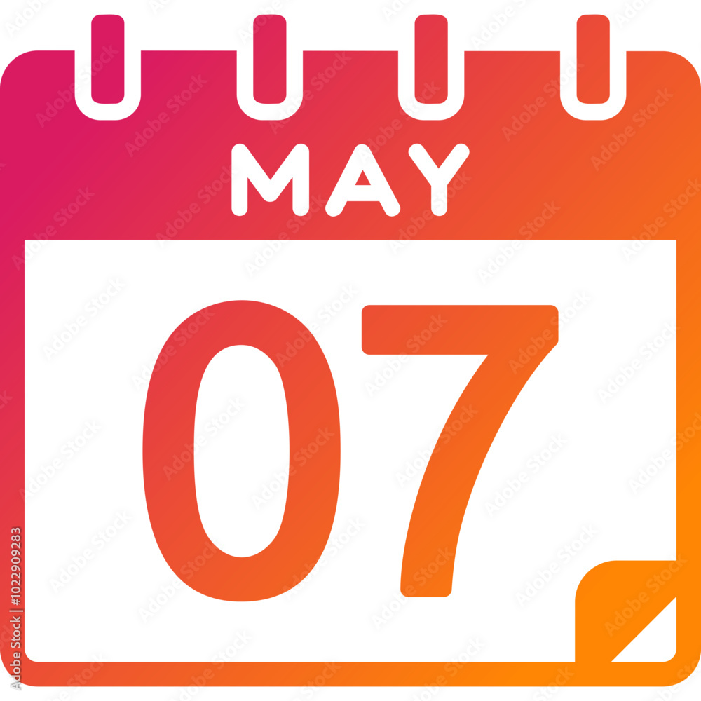 7 May Vector Icon Design 7 May Vector Icon Design