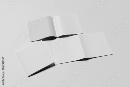 Square Brochure Mockups