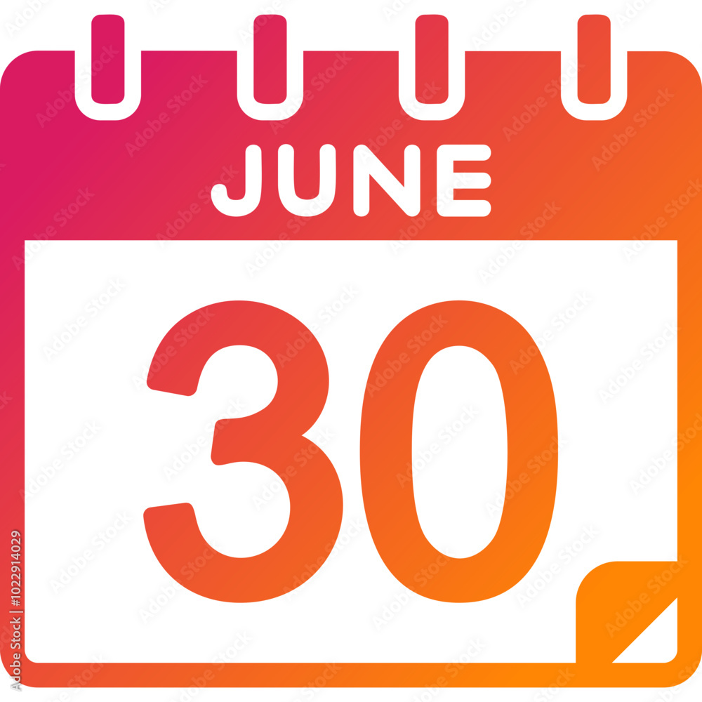 30 June Vector Icon Design 30 June Vector Icon Design