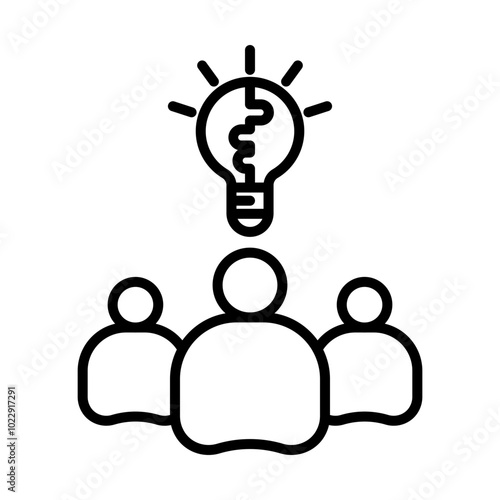 Innovative Leader line icon