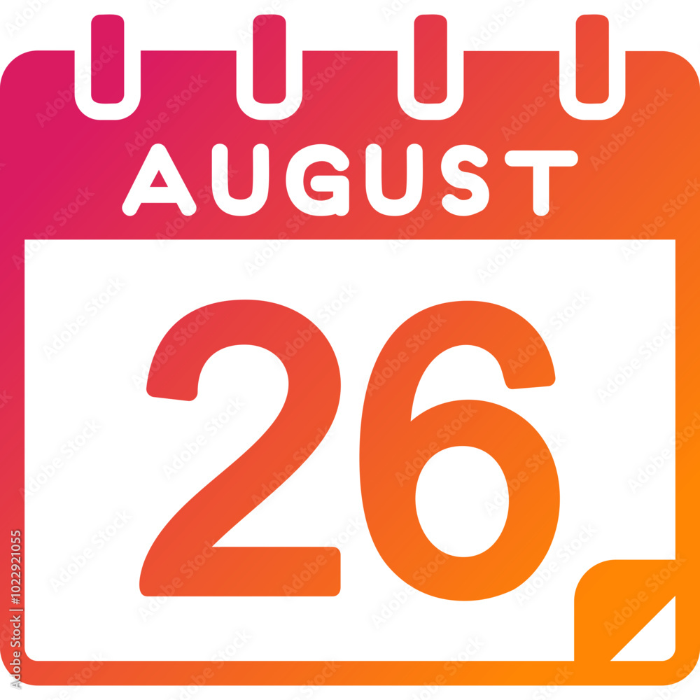 26 August Vector Icon Design 26 August Vector Icon Design
