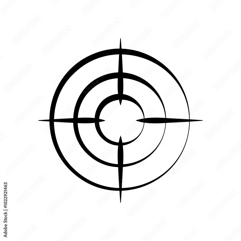 tech-based target with crosshair tech-based target with crosshair