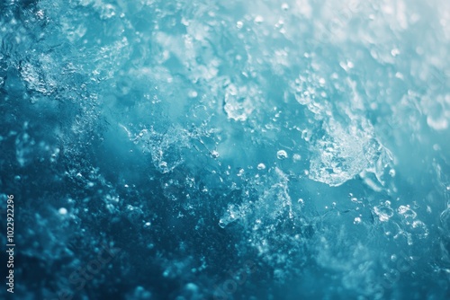 Ice water and bubbles texture background - generative ai