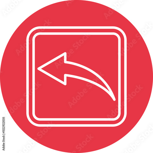 Shortcut Arrow line circle icon