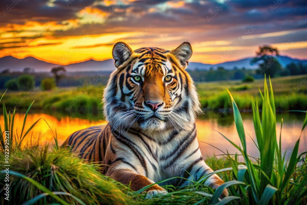 Naklejka premium Majestic Wildlife in Their Natural Habitat: Stunning Images of Nature's Untamed Creatures