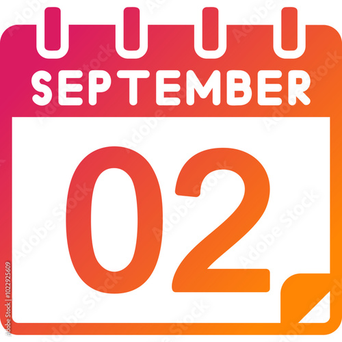 2 September Vector Icon Design