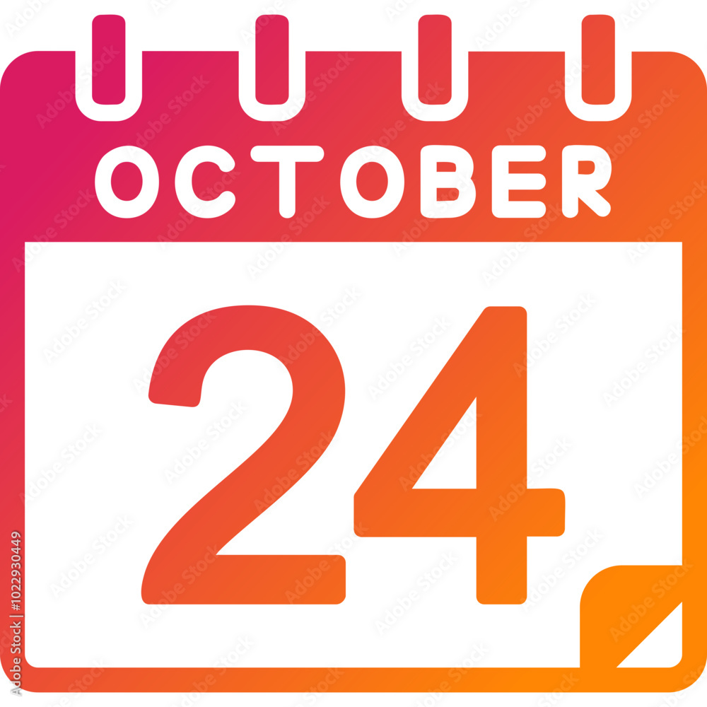 24 October Vector Icon Design 24 October Vector Icon Design