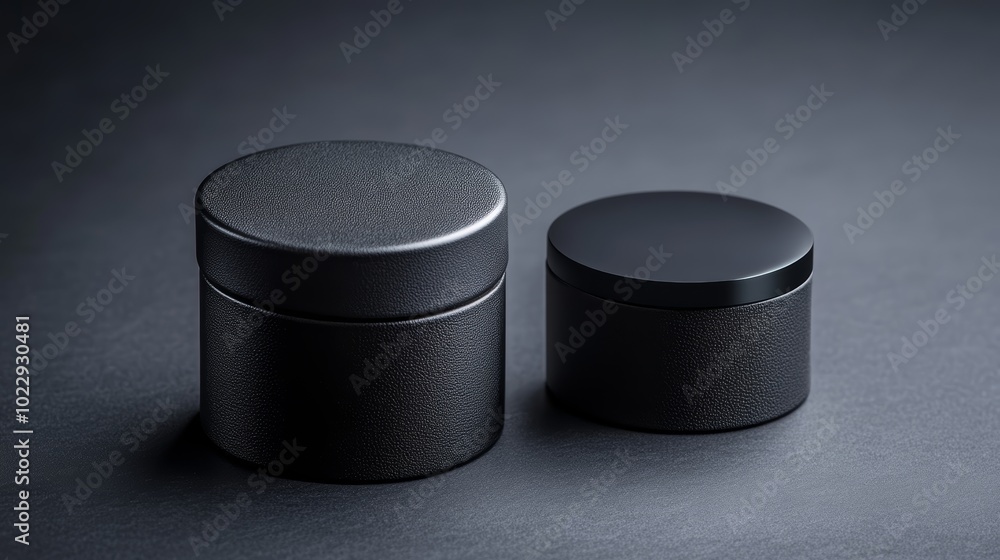 Mysterious black box with ajar lid on a dark surface Mysterious black box with ajar lid on a dark surface