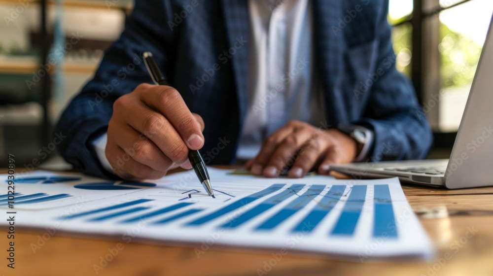 A man is writing on a piece of paper with a pen A man is writing on a piece of paper with a pen