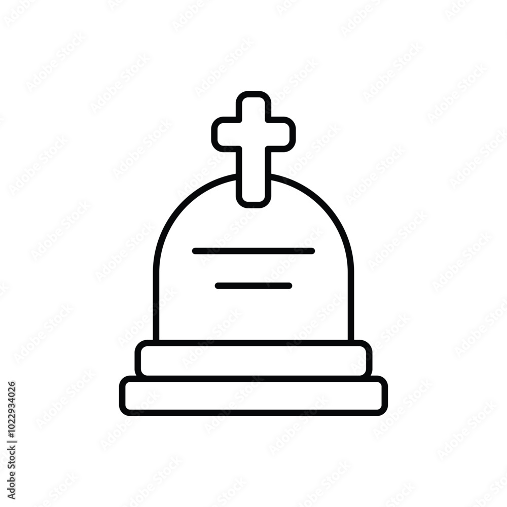Grave vector icon Grave vector icon