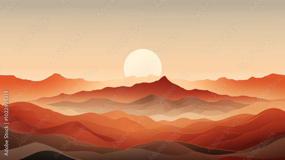 mountains landscape. landscape in watercolor style mountains landscape. landscape in watercolor style