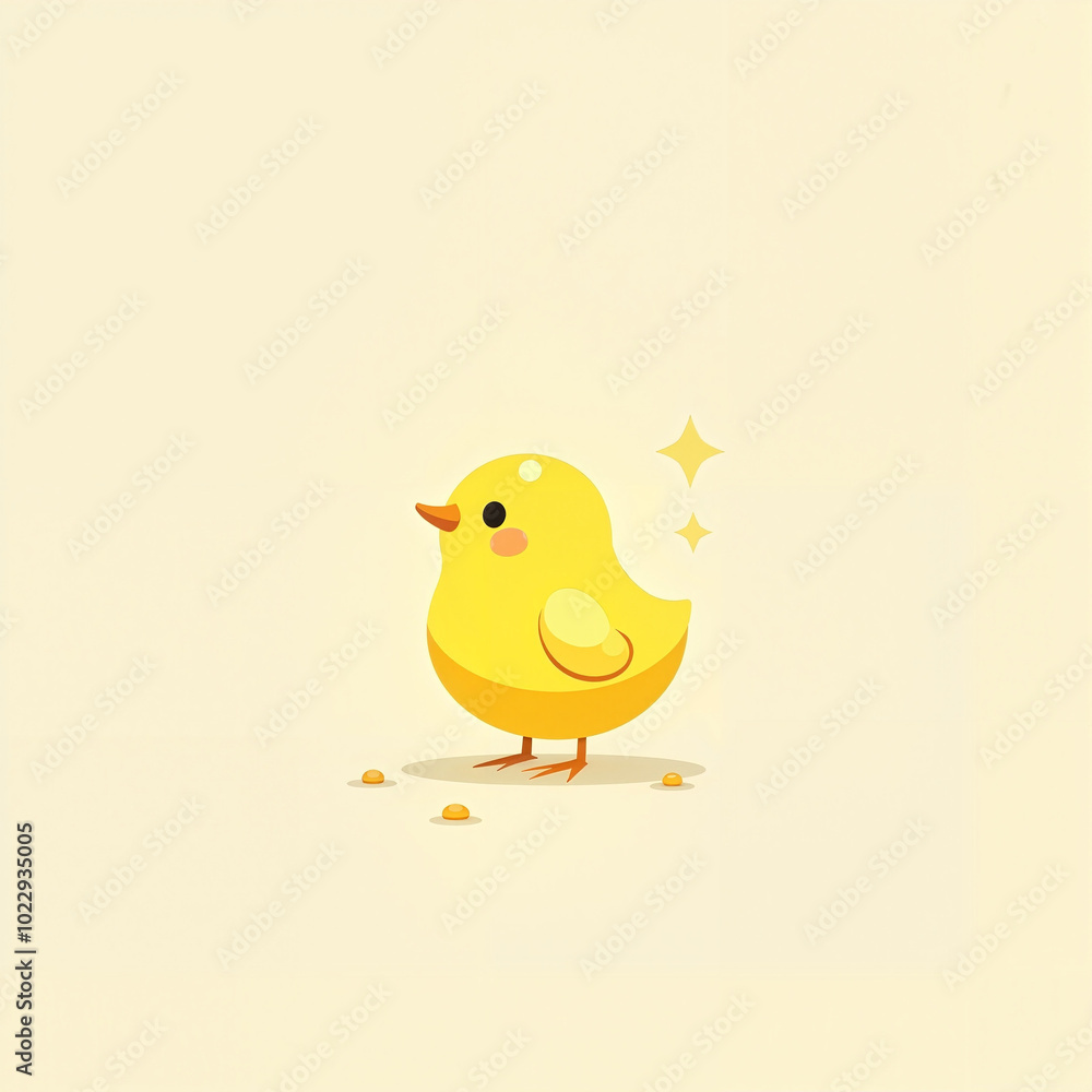 yellow chick cartoon illustration yellow chick cartoon illustration