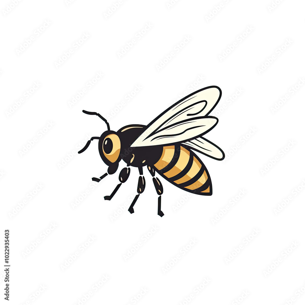 Beautiful Bee Logo, Bees Design for Your Corporate and Business Graphic Resource or Creative Project, Ai Generative