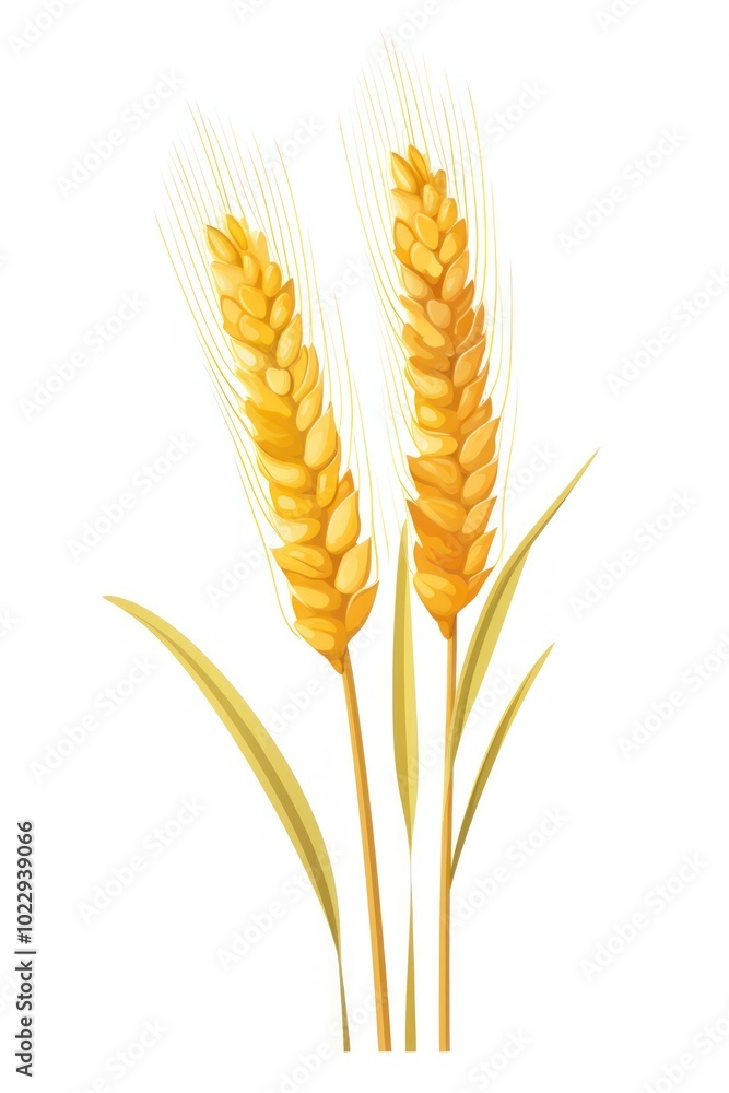 Wheat grain food white background agriculture. Wheat grain food white background agriculture.