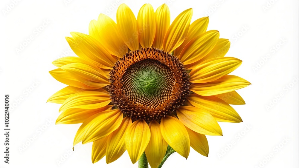 Bright Yellow Sunflower in Full Bloom Bright Yellow Sunflower in Full Bloom