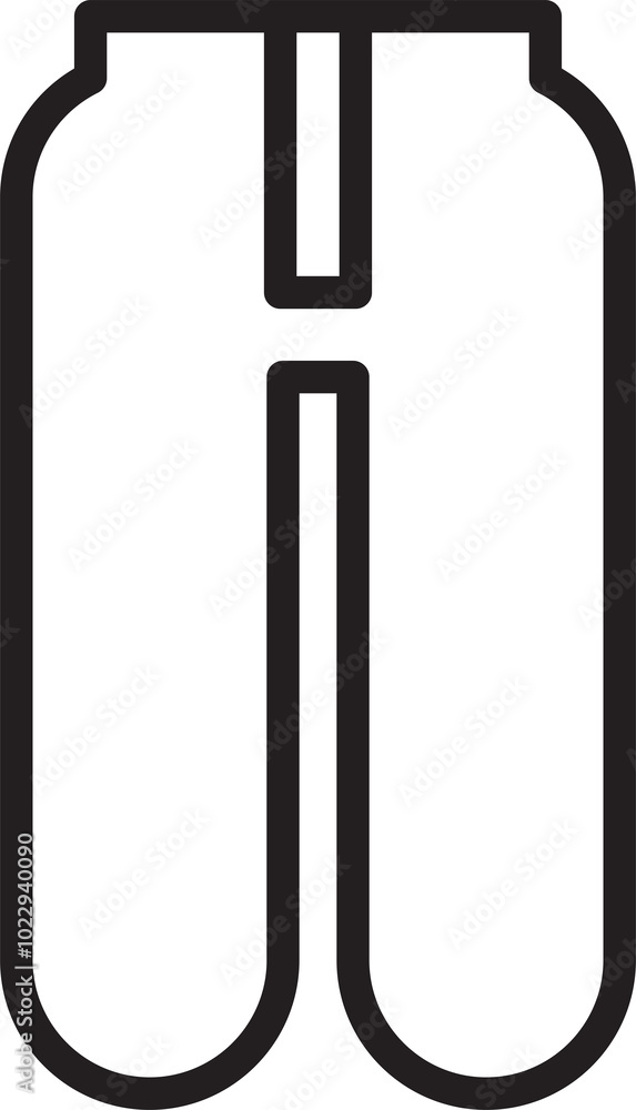 Trousers Icon Line Illustration Trousers Icon Line Illustration