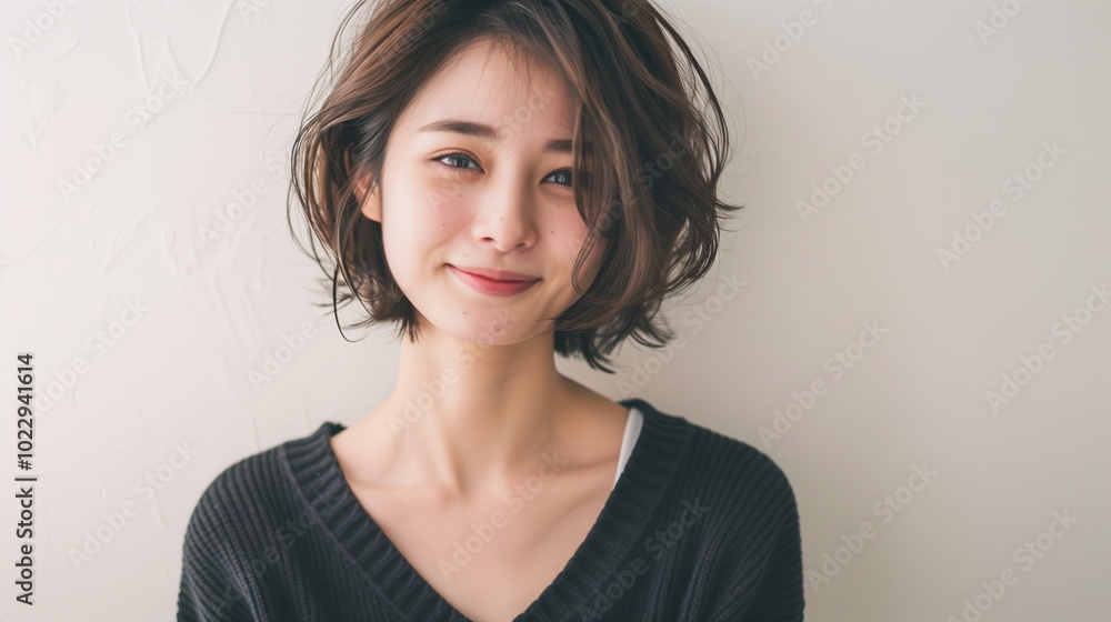 日本人の若いファッションモデルの女性 ポートレート 日本人の若いファッションモデルの女性 ポートレート