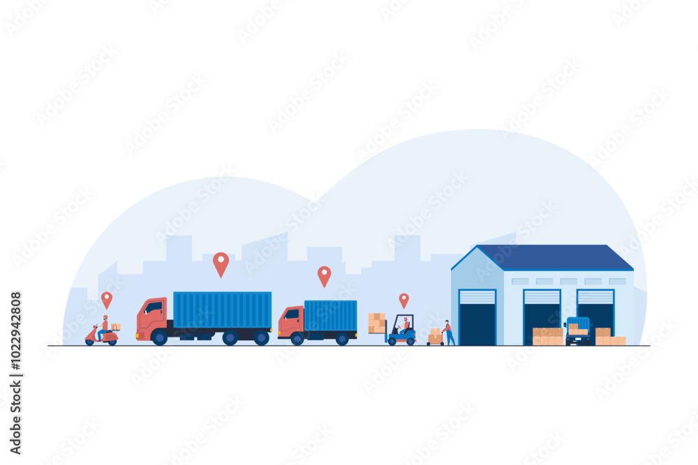 Efficient Road Transportation Network for Goods Delivery. Efficient Road Transportation Network for Goods Delivery.
