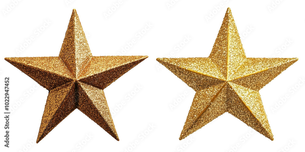 Obraz premium golden star isolated on transparent background