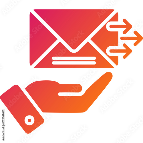 Send Mail Vector Icon Design