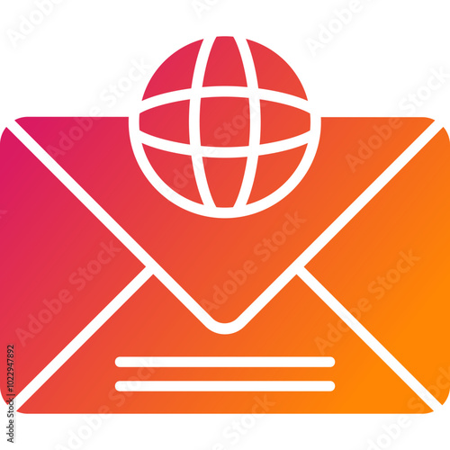 Global Communication Vector Icon Design