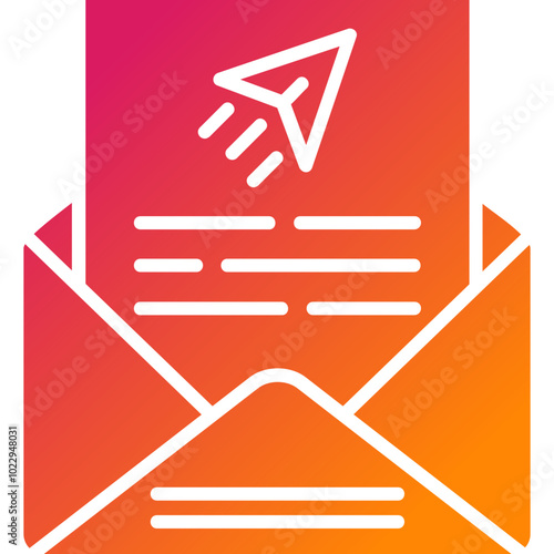 Send Mail Vector Icon Design